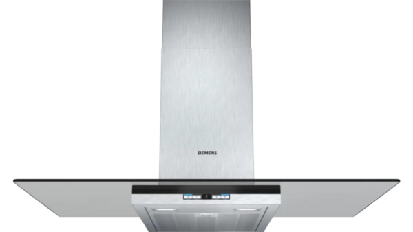 SIEMENS LC98GA542 iQ500 Duvar Tipi Davlumbaz 90 cm Titanium Gri Cam Yüzey