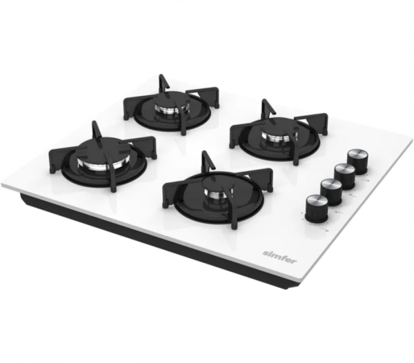 Simfer 3048 4 Gözü Gazlı Beyaz Set Üstü Ocak
