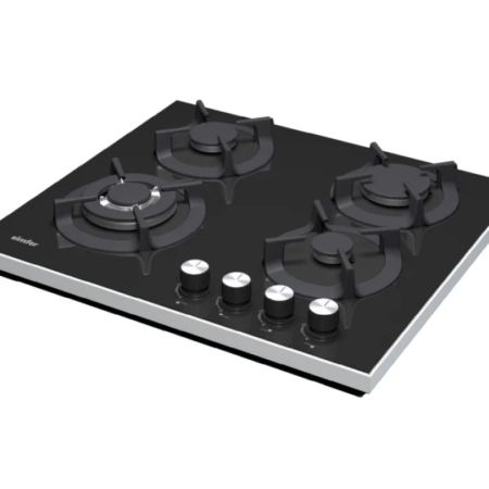 Simfer T3032 Siyah 4 Gözü Gazlı Set Üstü Cam Ocak